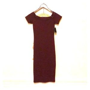 SNAP MAROON DRESS